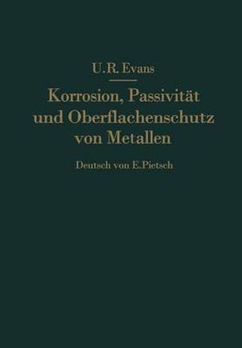 Cover image for Korrosion, Passivitat Und Oberflachenschutz Von Metallen