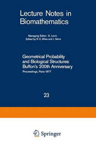 Cover image for Geometrical Probability and Biological Structures: Buffon's 200th Anniversary