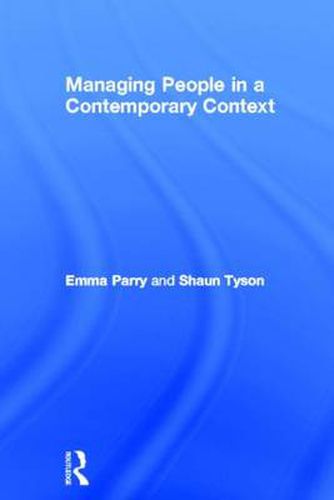 Cover image for Managing People in a Contemporary Context