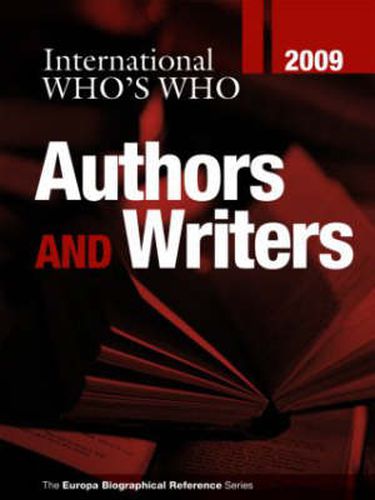 Cover image for International Who's Who of Authors & Writers 2009