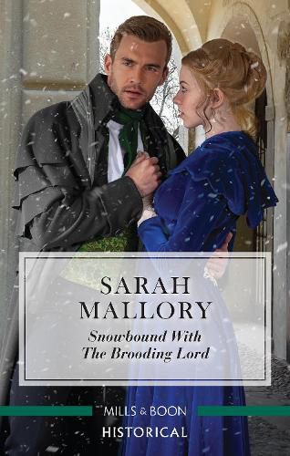 Cover image for Snowbound with the Brooding Lord [Large Print]