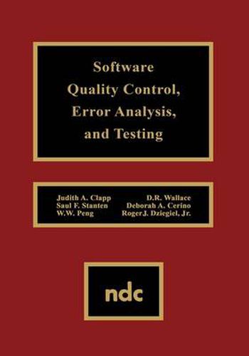 Software Quality Control, Error, Analysis