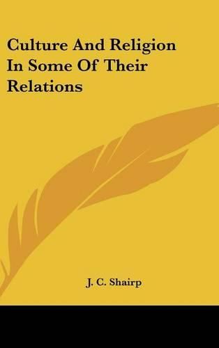 Cover image for Culture and Religion in Some of Their Relations