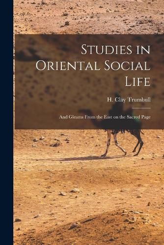 Cover image for Studies in Oriental Social Life