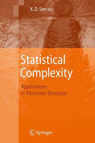 Cover image for Statistical Complexity: Applications in Electronic Structure