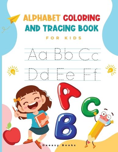 Cover image for Alphabet Coloring and Tracing Book for kids