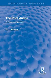 Cover image for The Poet Auden: A Personal Memoir