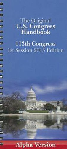 Cover image for Us Congress Handbook (Alpha Spiral Edition): 2013