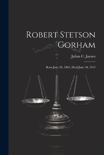 Cover image for Robert Stetson Gorham