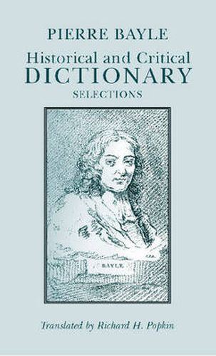 Cover image for Historical and Critical Dictionary: Selections