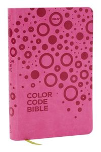 Cover image for NKJV, Color Code Bible for Kids, Pink Leathersoft, Comfort Print