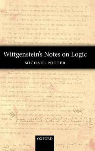 Cover image for Wittgenstein's Notes on Logic