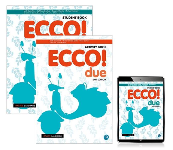 Cover image for Ecco! due Student Book, eBook and Activity Book