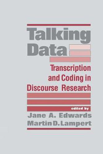 Cover image for Talking Data: Transcription and Coding in Discourse Research