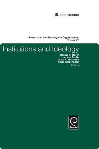 Cover image for Institutions and Ideology