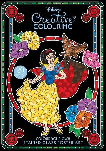 Disney: Stained Glass Adult Poster Book (Starring Snow White)