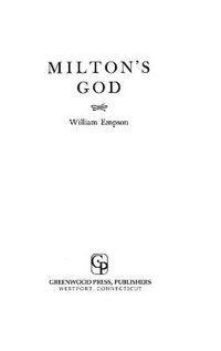 Cover image for Milton's God