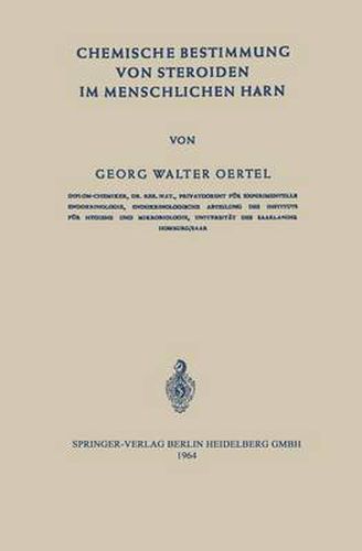 Cover image for Chemische Bestimmung Von Steroiden Im Menschlichen Harn