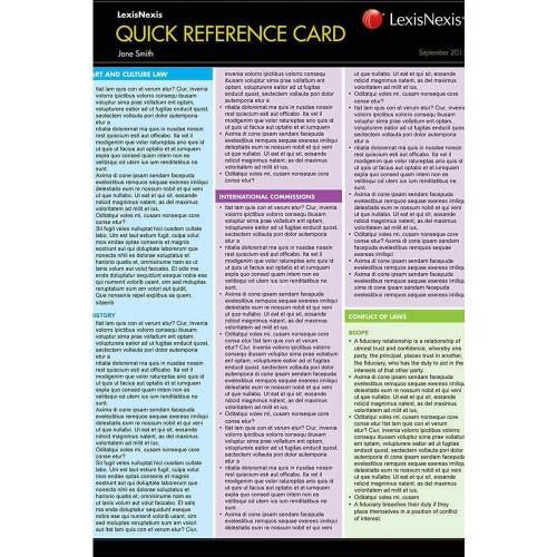 Cover image for Quick Reference Card: Administrative Law