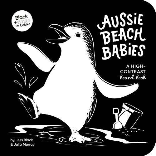 Cover image for Aussie Beach Babies: A high-contrast board book: New for 2025!