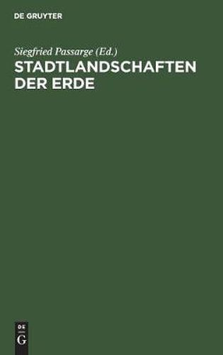 Cover image for Stadtlandschaften der Erde