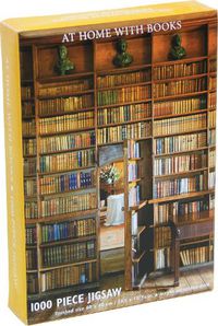 Cover image for At Home with Books Jigsaw Puzzle