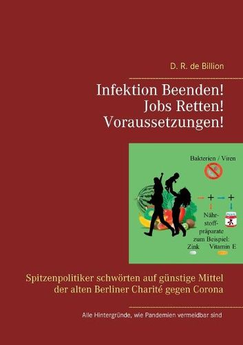 Cover image for Infektion Beenden! Jobs Retten! Voraussetzungen!: Spitzenpolitiker schwoerten auf gunstige Mittel der alten Berliner Charite gegen Corona