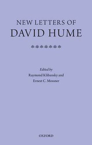 Cover image for New Letters of David Hume