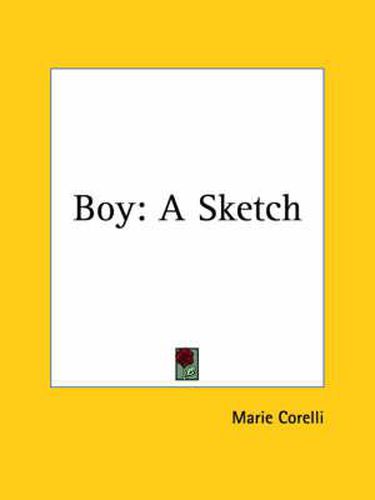 Cover image for Boy: A Sketch (1900)