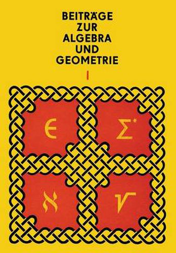 Cover image for Beitrage Zur Algebra Und Geometrie 1