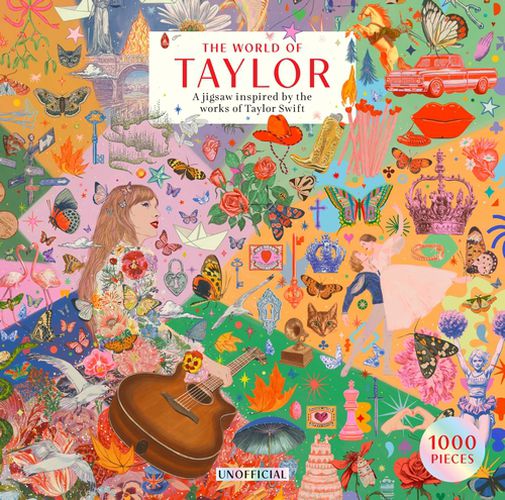 Cover image for The World of Taylor - An Unoffical 1000 Piece Jigsaw Puzzle inspired by the works of Taylor Swift