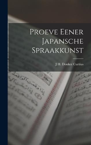 Proeve Eener Japansche Spraakkunst