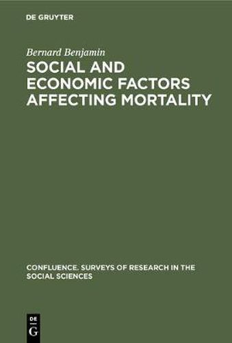 Cover image for Social and economic factors affecting mortality