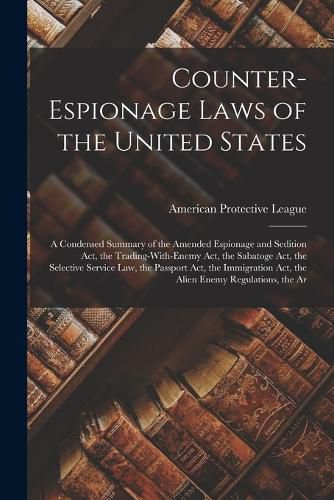 Cover image for Counter-Espionage Laws of the United States