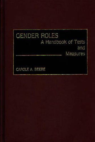 Cover image for Gender Roles: A Handbook of Tests and Measures