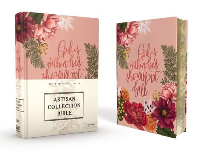 Cover image for NIV, Artisan Collection Bible, Cloth over Board, Pink Floral, Designed Edges under Gilding, Red Letter, Comfort Print