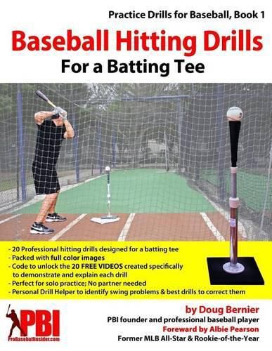 Cover image for Baseball Hitting Drills for a Batting Tee: Practice Drills for Baseball, Book 1 (Edition 2)