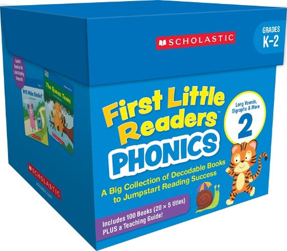 Cover image for First Little Readers: Phonics Set 2 / Long Vowels, Digraphs & More (Multiple-Copy Set): A Big Collection of Decodable Books for Beginning Readers