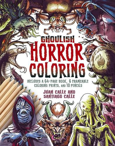 Cover image for The Ghoulish Horror Coloring Kit
