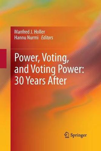 Cover image for Power, Voting, and Voting Power: 30 Years After