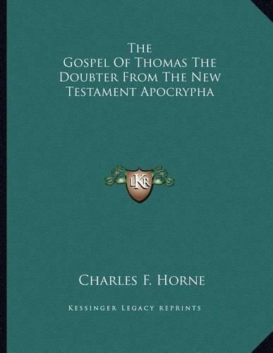 Cover image for The Gospel of Thomas the Doubter from the New Testament Apocrypha