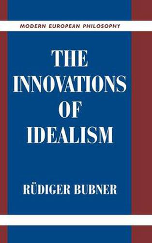 Cover image for The Innovations of Idealism