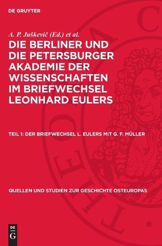 Cover image for Der Briefwechsel L. Eulers Mit G. F. Mueller