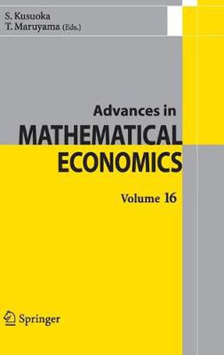 Cover image for Advances in Mathematical Economics Volume 16