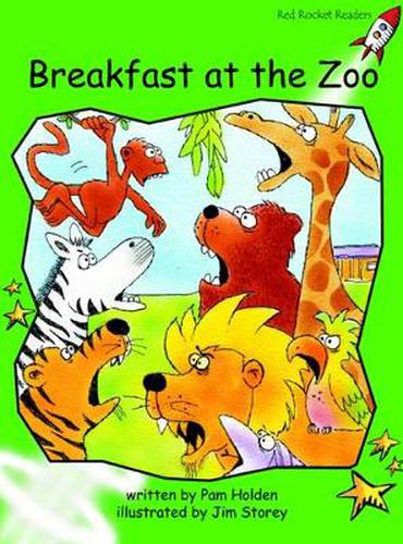 Cover image for Red Rocket Readers: Early Level 4 Fiction Set A: Breakfast at the Zoo (Reading Level 13/F&P Level F)