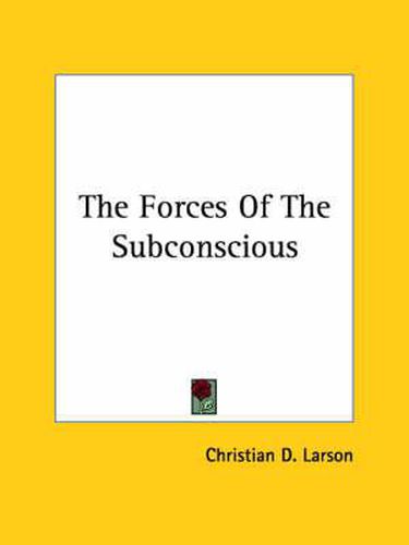 Cover image for The Forces of the Subconscious