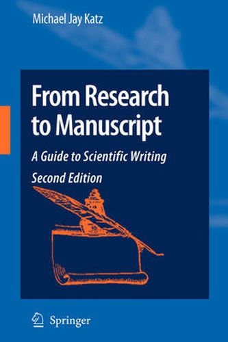 Cover image for From Research to Manuscript: A Guide to Scientific Writing