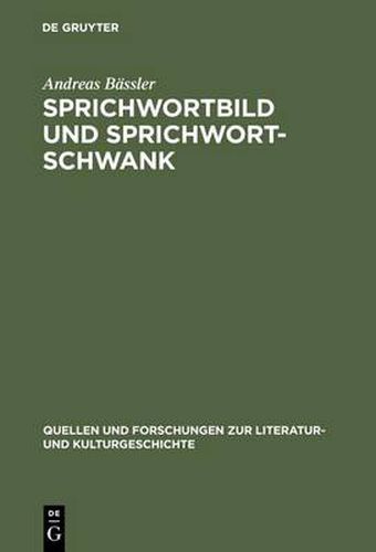 Cover image for Sprichwortbild und Sprichwortschwank