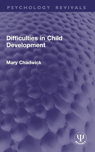 Cover image for Difficulties in Child Development