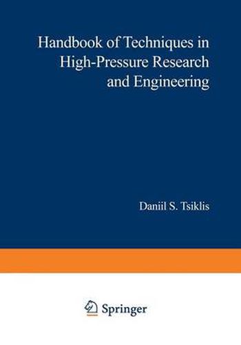 Cover image for Handbook of Techniques in High-Pressure Research and Engineering